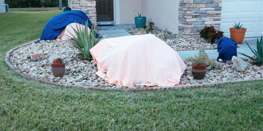 Plant Perfect-Bismarck-North Dakota-Preparing Garden for Frost-frost cover sheet