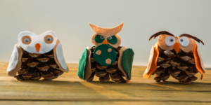 Plant Perfect-Bismarck-North Dakota-Kid-friendly Holiday Crafts-pine cone animal craft